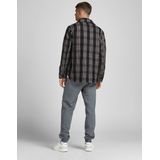 Jack & Jones - Jorollie Check Shirt Jacket LS - Heren Overhemd - Zwart