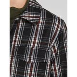 Jack & Jones - Jorollie Check Shirt Jacket LS - Heren Overhemd - Zwart