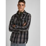Jack & Jones - Jorollie Check Shirt Jacket LS - Heren Overhemd - Zwart