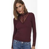 ONLY - Tilde - Longsleeve - Roestrood - Getailleerd Model
