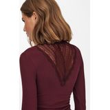 ONLY - Tilde - Longsleeve - Roestrood - Getailleerd Model