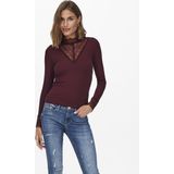 ONLY - Tilde - Longsleeve - Roestrood - Getailleerd Model