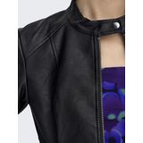 Only Dames Jdyemily Faux Leather Jacket Otw Noos kunstleren jas, zwart, 32, zwart, 32