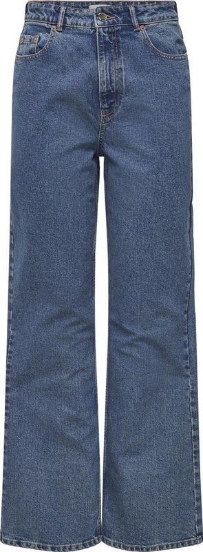 ONLY Damesjeans met wijde snit, ONLCAMILLE hoge taille, wijde pijpen, jeans, blauw (medium blue denim), 29W / 32L