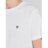 T-shirt - Navy - Normale Pasvorm - Ronde Hals - Korte Mouwen