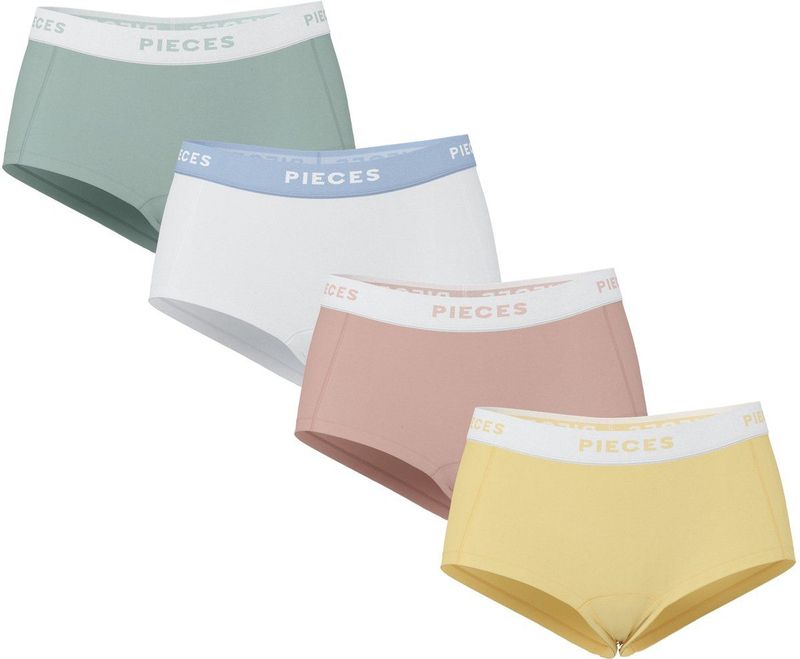 Pieces 4-Pack Dames shorts - Solid