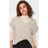 Only - ONLMELODY VEST KNT - Oatmeal Melange - Slip-over Vest
