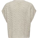 Only - ONLMELODY VEST KNT - Oatmeal Melange - Slip-over Vest