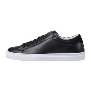 JACK & JONES Jfwcorey Leather Noos Sneakers voor heren, zwart, 45 EU