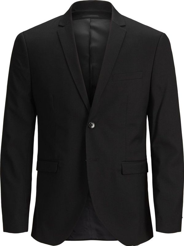 Blazer - Zwart - Polyester/Viscose/Elastaan - Superslanke Pasvorm