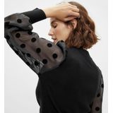 Gebreide Trui - Hoge Hals - Lange Mouwen - Zwart - Viscose/Nylon