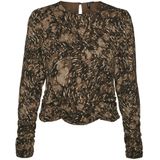 Vero Moda - Top - Bruin - 68% Gerecycled Polyester