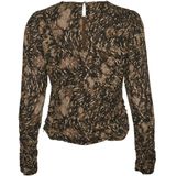 Vero Moda - Top - Bruin - 68% Gerecycled Polyester