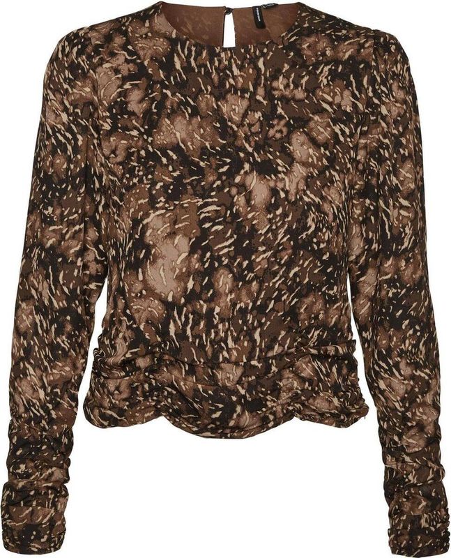 Vero Moda - Top - Bruin - 68% Gerecycled Polyester