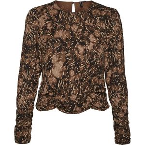 Vero Moda - Top - Bruin - 68% Gerecycled Polyester