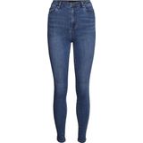 Skinny Jeans - Superhoge Taille - 5 Pocket - Gerecycled Katoen - Blauw