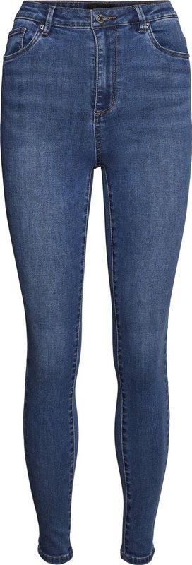 Skinny Jeans - Superhoge Taille - 5 Pocket - Gerecycled Katoen - Blauw