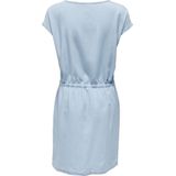 ONLY - PEMA MAY - Jurk - Lichtblauw - Aansluitende Pasvorm - Korte Mouwen