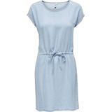 ONLY - PEMA MAY - Jurk - Lichtblauw - Aansluitende Pasvorm - Korte Mouwen