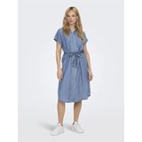 Only - ONLPEMA - Jurk - Medium Blue Denim - Korte Mouwen - Loose Fit