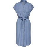 Only - ONLPEMA - Jurk - Medium Blue Denim - Korte Mouwen - Loose Fit