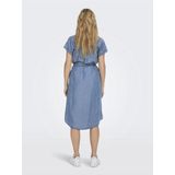 Only - ONLPEMA - Jurk - Medium Blue Denim - Korte Mouwen - Loose Fit