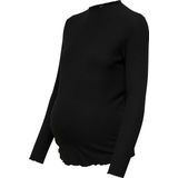 ONLY MATERNITY Zwangerschapstop OLMEMMA L/S HIGH NECK TOP JRS met All Over Print Zwart