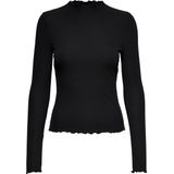 ONLY MATERNITY Zwangerschapstop OLMEMMA L/S HIGH NECK TOP JRS met All Over Print Zwart