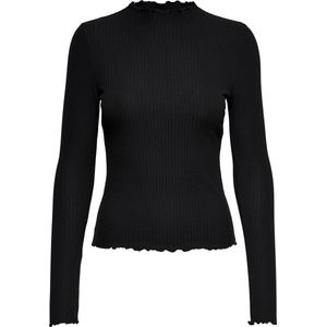 ONLY MATERNITY Zwangerschapstop OLMEMMA L/S HIGH NECK TOP JRS met All Over Print Zwart