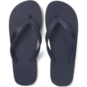 Jack & Jones - JFWBASIC - Teenslippers - Donker - Rubber - Logo Bedrukking