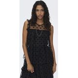 Blouse - Effen - Losse Pasvorm - Mouwloos - Zonder Kraag - Ruches