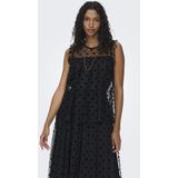 Blouse - Effen - Losse Pasvorm - Mouwloos - Zonder Kraag - Ruches