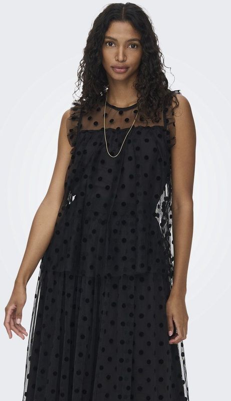 Blouse - Effen - Losse Pasvorm - Mouwloos - Zonder Kraag - Ruches