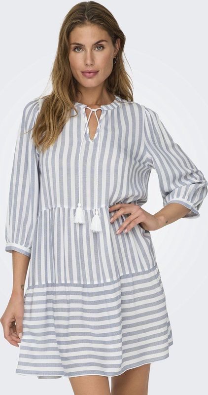 ONLY - ONLKAYA LIFE - Jurk - Dames - Mini - 3/4 Pofmouwen