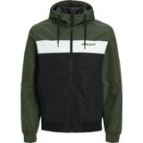 JACK & JONES Jjerush Hood Bomber Noos Short Jacket - Forest Night