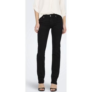 Only Jeans Onlalicia Reg Strt Dnm Dot297 Noos 15252221 Washed Black Dames