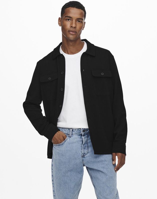 Onsnewkodyl - Overhemd - Blauw - Katoen - Regular Fit