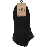 JACK & JONES Jacbasic Bamboo Shorts Sock 5 Pack van 5 korte sokken van bamboe JACBASIC heren, Zwart/Detail: zwart - zwart - zwart - zwart, Eén maat