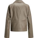 JACK & JONES - Jjxx Jxgail Faux Leather Biker Jacket - Kunstleer - Brindle