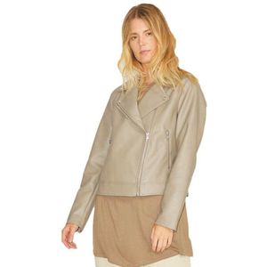 JACK & JONES - Jjxx Jxgail Faux Leather Biker Jacket - Kunstleer - Brindle
