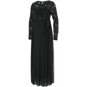 Mlmivana - Zwangerschapsjurk - Lange Mouwen - Regular Fit - Boothals