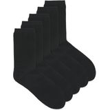 Huissokken - Black - Katoenmix - 5 Paar