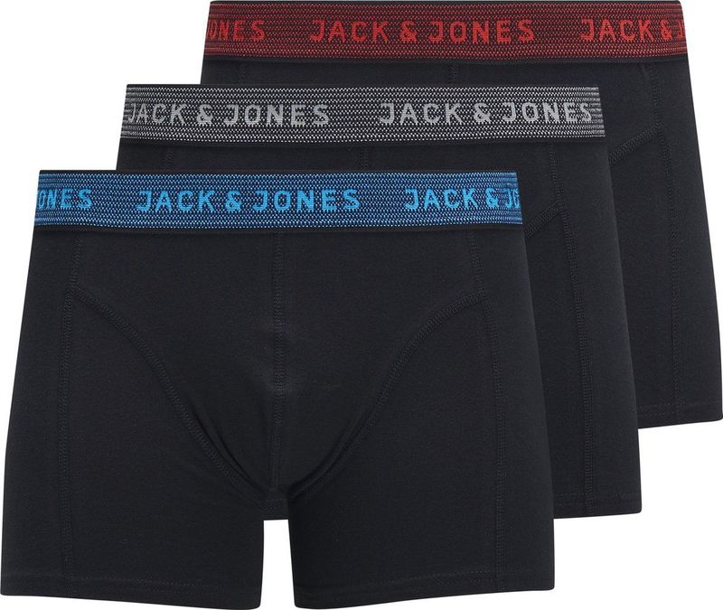 JACK & JONES JUNIOR Boxershort - set van 3 Zwart/Multi