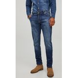 JACK & JONES - Slim Fit Jeans - Denimblauw - Katoen met Stretch