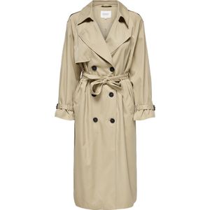 ONLY Trenchcoat Jas ONLCHLOE met Ceintuur Beige