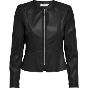 Only - ONLSARAMY - Imitatieleren Jack - Zwart - Lange Mouwen