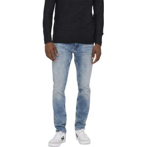 LOOM - Slim Fit Jeans - Blauw - Stretch Denim - Low Rise