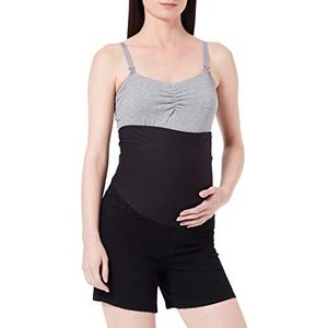 Zwangerschaps-shorts - Denim - High Rise - Boven de Knie - Ondersteunende Buikband