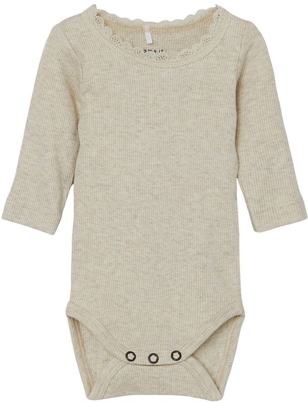 NAME IT BABY - Romper - Ronde Hals - Lange Mouwen - Stretchkatoen