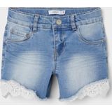 Noisy May Damesshorts - Blauw (Medium Blue Denim) - Spijkershorts